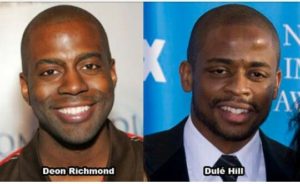 side by side photos of Deon Richmond and Dule Hill
