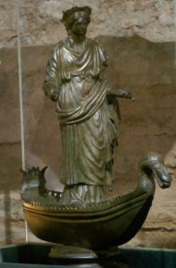 statue of goddess Sequana