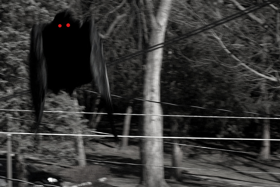Mothman by "mostlymade" CC-BY-SA-3.0 Creative Commons Attribution-Share Alike 3.0 Unported